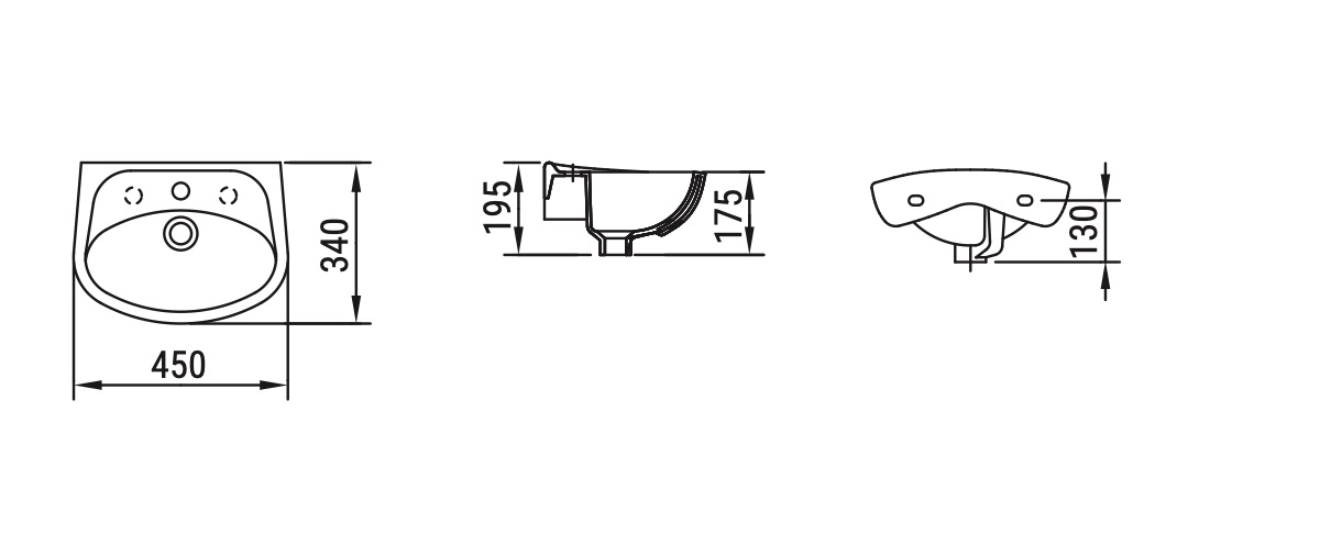 Ceramica Dolomite - disegno tecnico - D0401