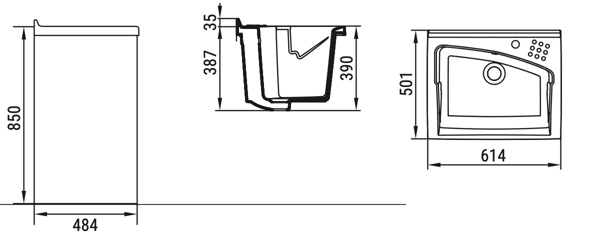 Ceramica Dolomite - disegno tecnico - D0830