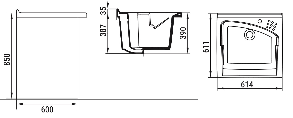 Ceramica Dolomite - disegno tecnico - D0832
