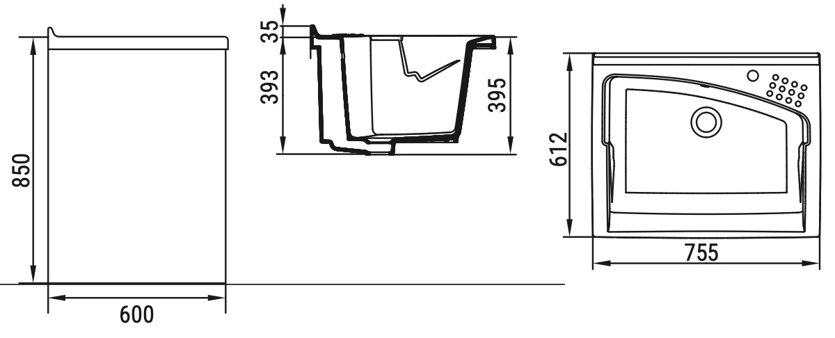 Ceramica Dolomite - disegno tecnico - D0834
