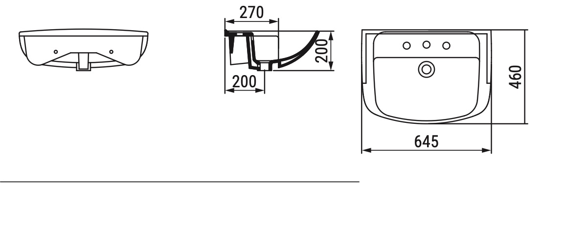 Ceramica Dolomite - disegno tecnico - D3401