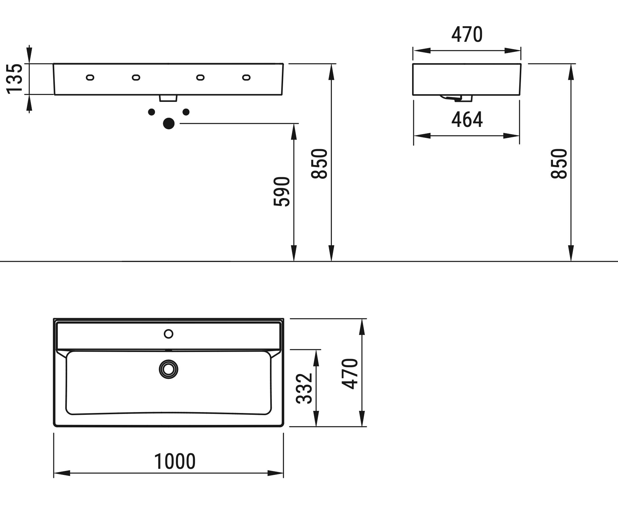Ceramica Dolomite - disegno tecnico - D3605