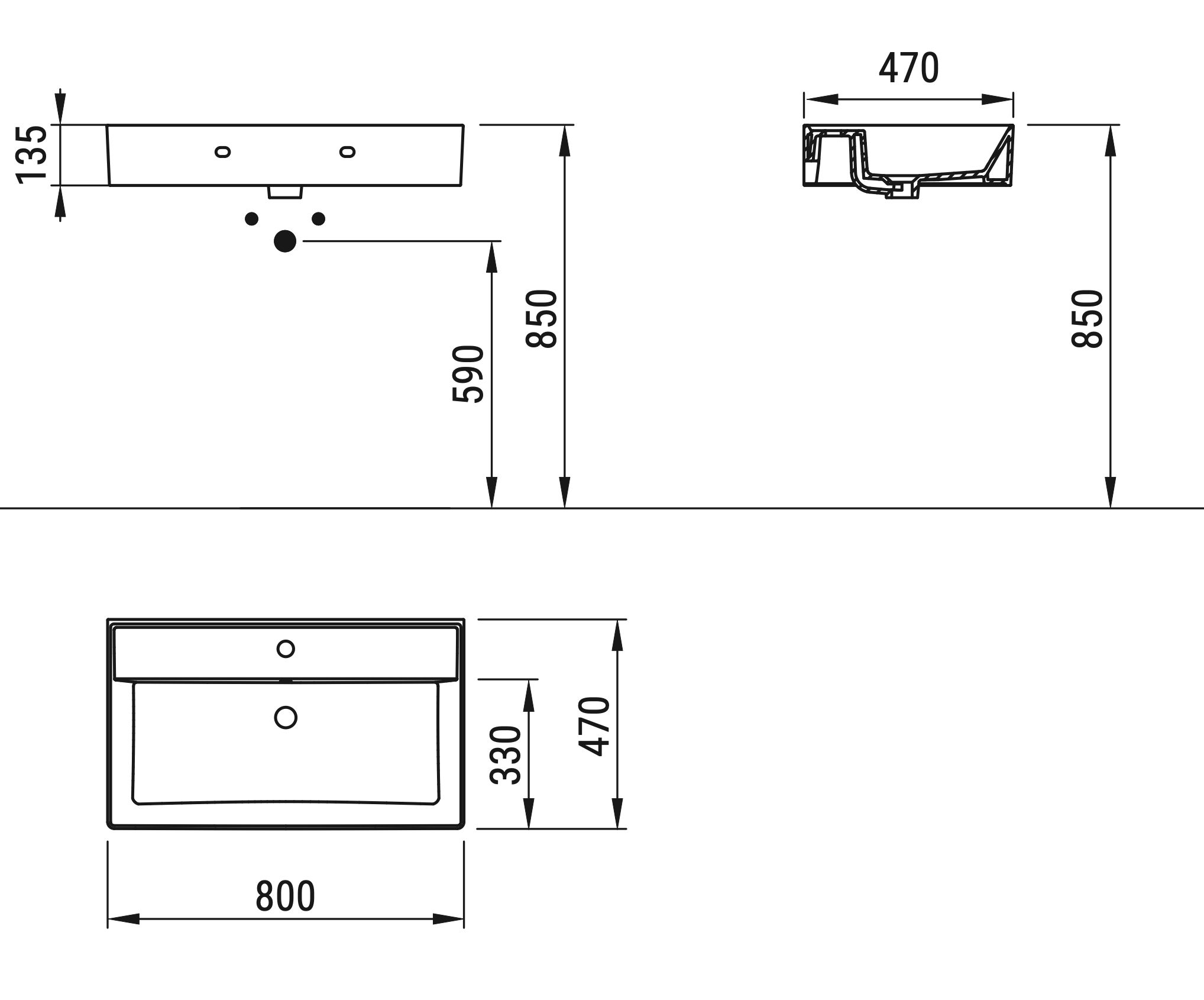 Ceramica Dolomite - disegno tecnico - D3608