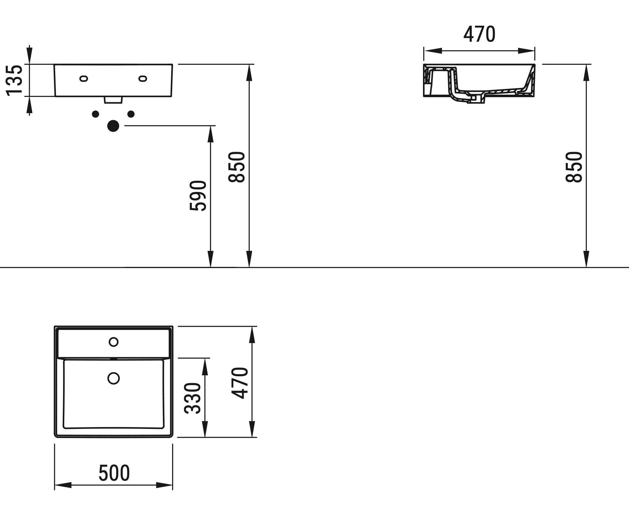 Ceramica Dolomite - disegno tecnico - D3614