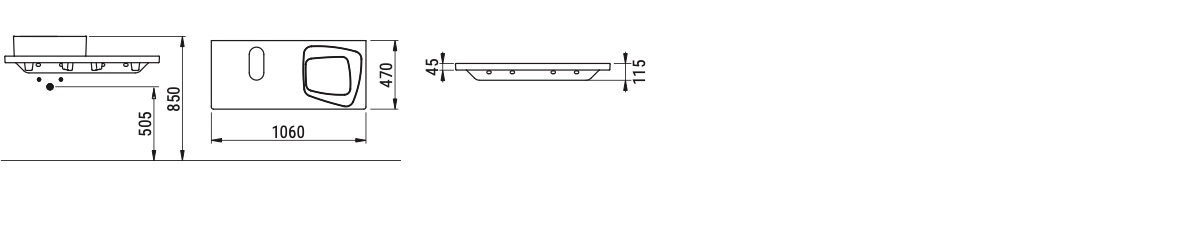 Ceramica Dolomite - disegno tecnico - D3677
