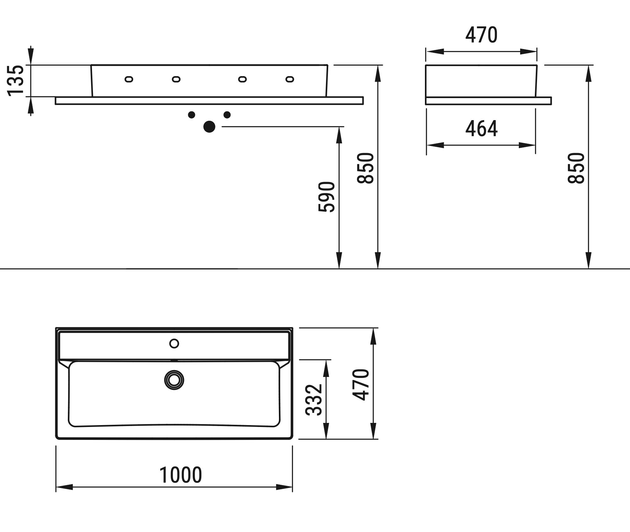 Ceramica Dolomite - disegno tecnico - D3705
