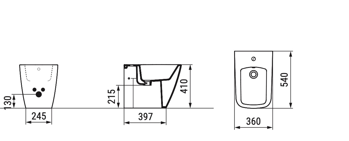 Ceramica Dolomite - disegno tecnico - D4336