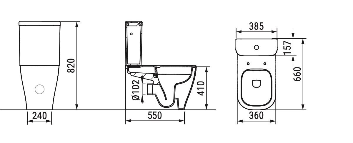 Ceramica Dolomite - disegno tecnico - D4627