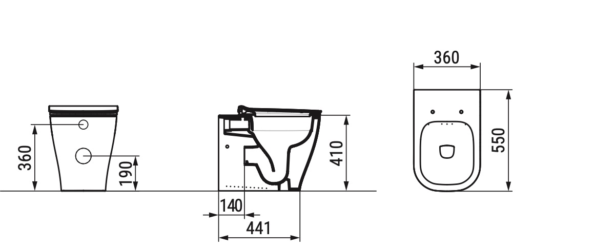 Ceramica Dolomite - disegno tecnico - D4631