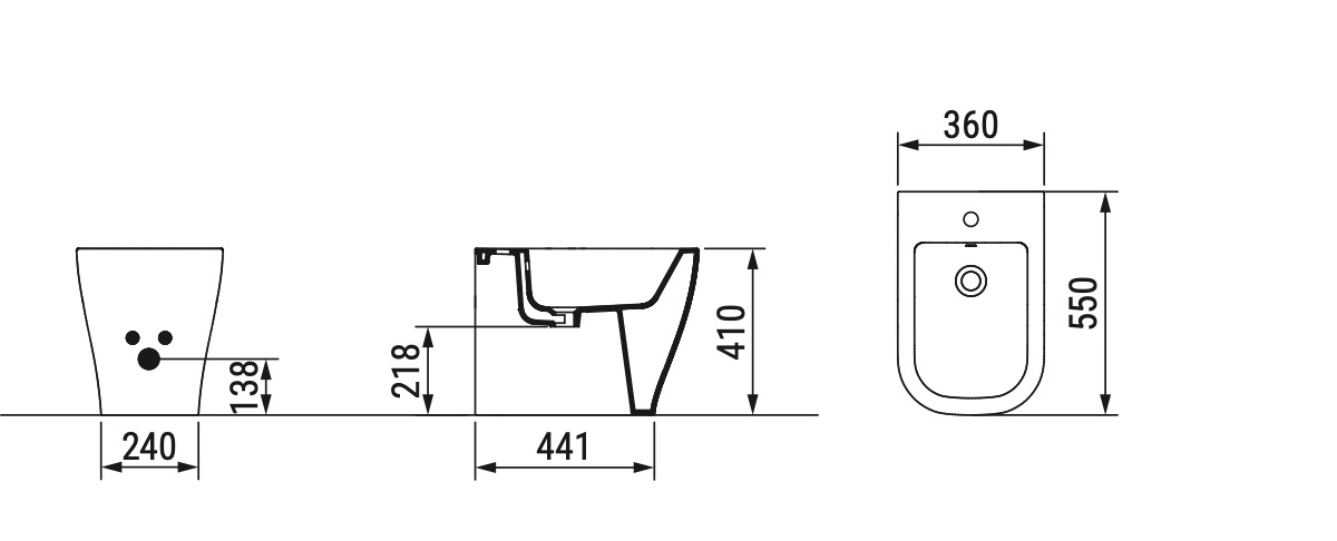 Ceramica Dolomite - disegno tecnico - D4635