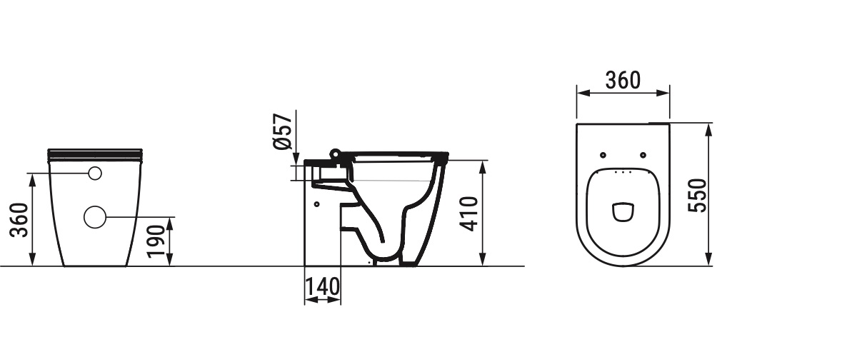 Ceramica Dolomite - disegno tecnico - D4831