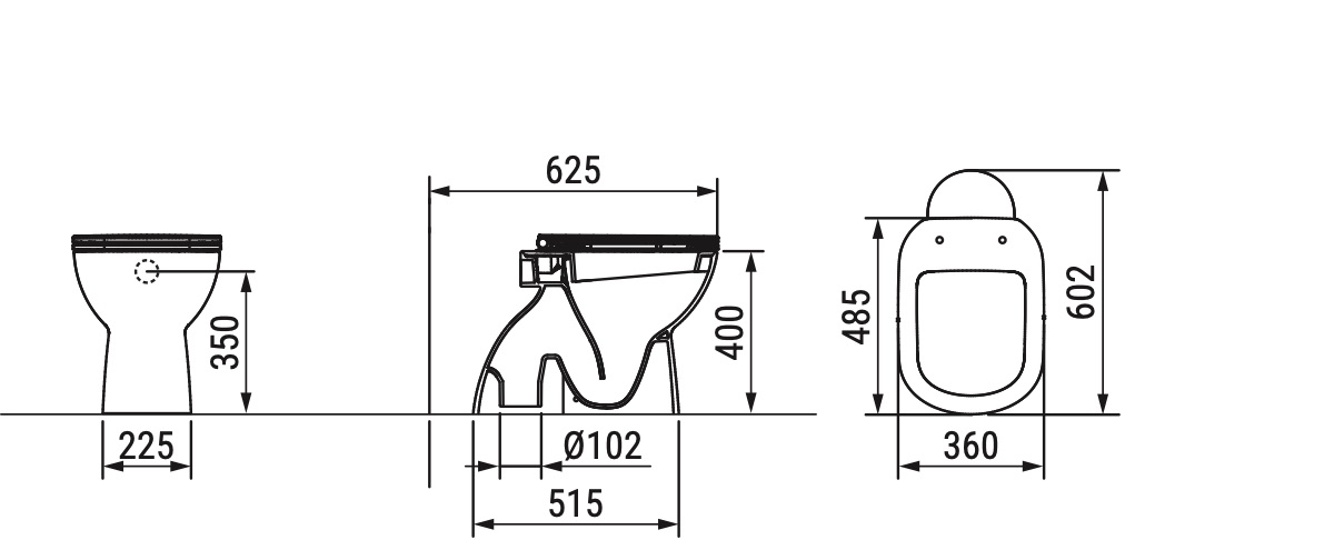 Ceramica Dolomite - disegno tecnico - D5221