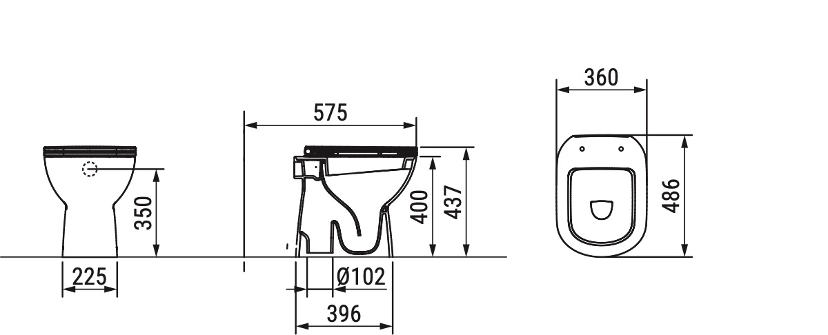 Ceramica Dolomite - disegno tecnico - D5222