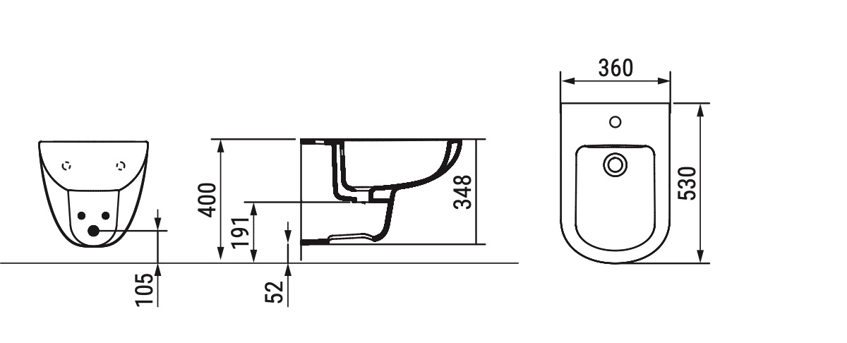 Ceramica Dolomite - disegno tecnico - D5226