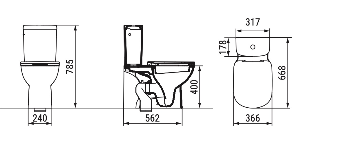 Ceramica Dolomite - disegno tecnico - D5227