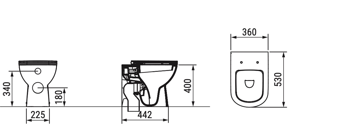 Ceramica Dolomite - disegno tecnico - D5231