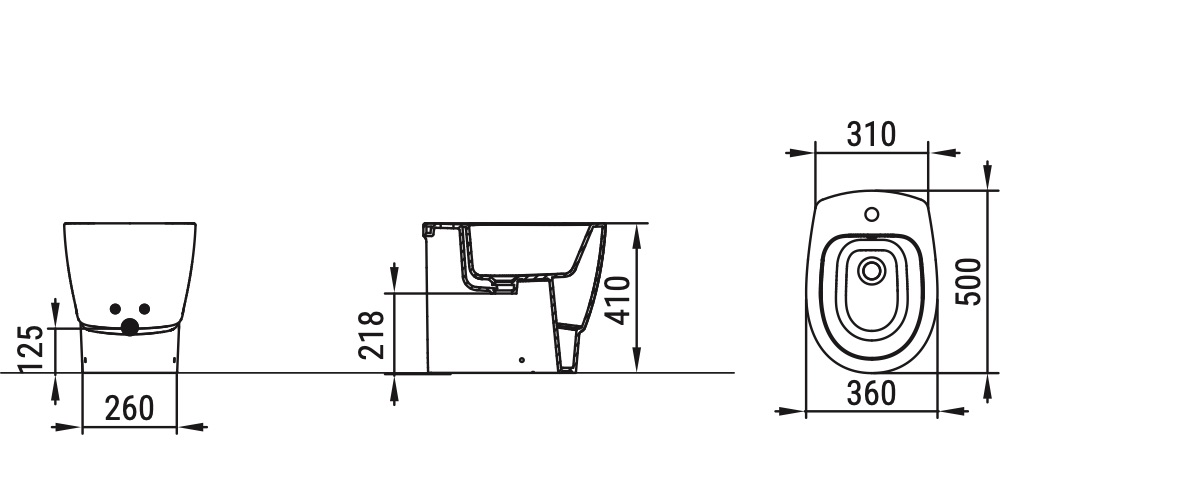 Ceramica Dolomite - disegno tecnico - D5524
