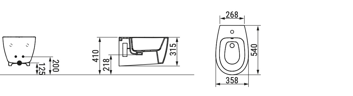 Ceramica Dolomite - disegno tecnico - D5526