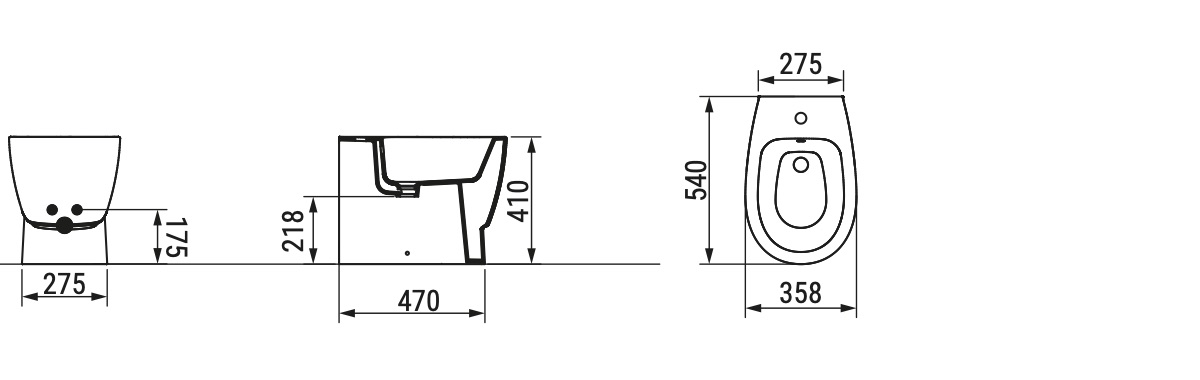 Ceramica Dolomite - disegno tecnico - D5535