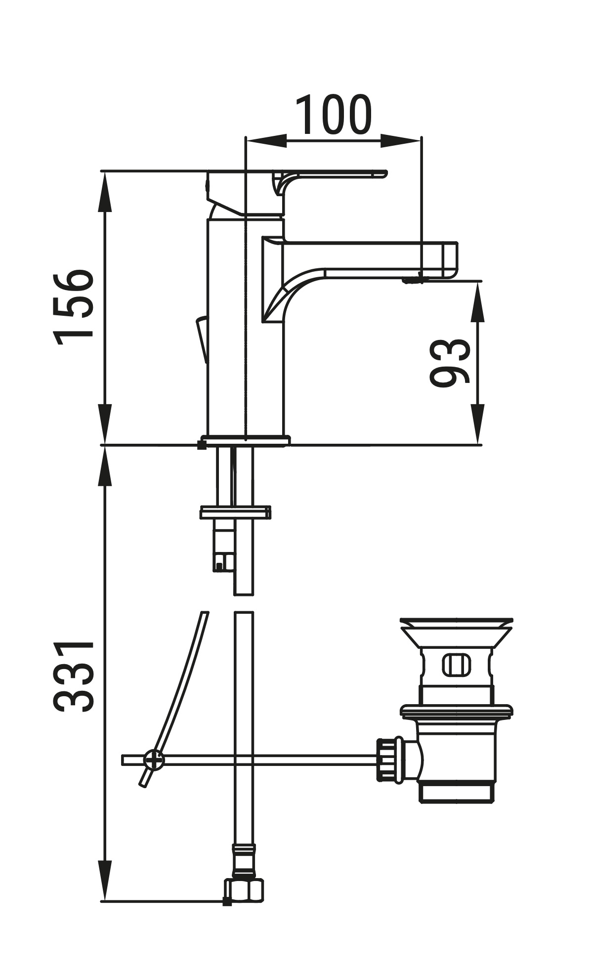 Ceramica Dolomite - disegno tecnico - R1011