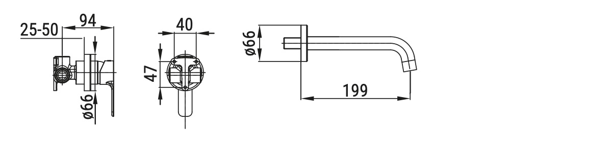 Ceramica Dolomite - disegno tecnico - R1021