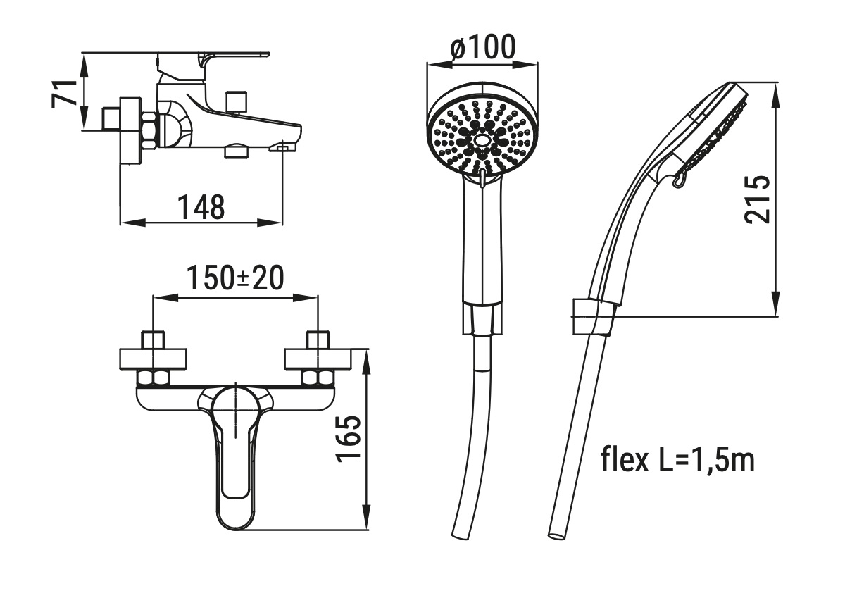 Ceramica Dolomite - disegno tecnico - R1052
