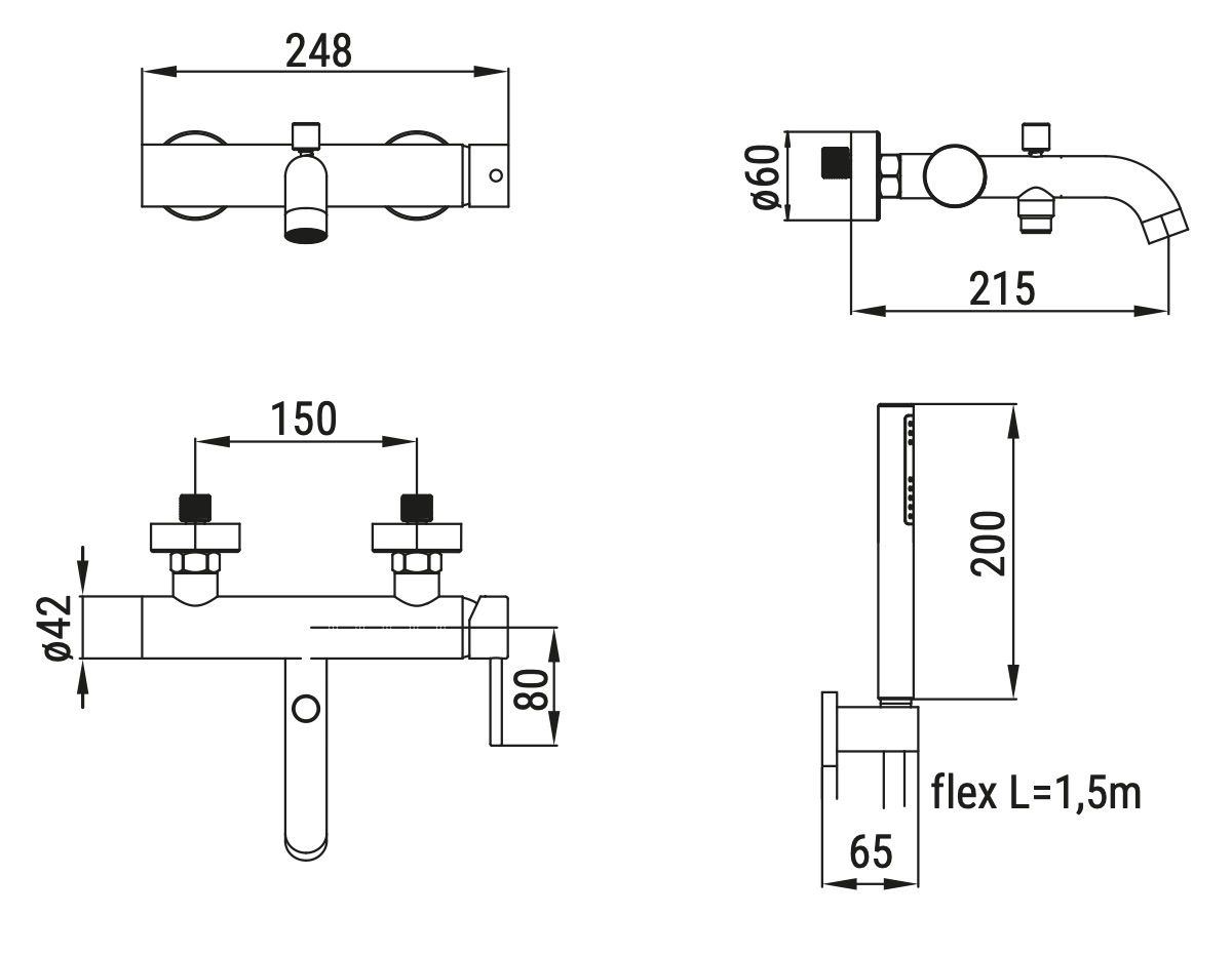 Ceramica Dolomite - disegno tecnico - R2052