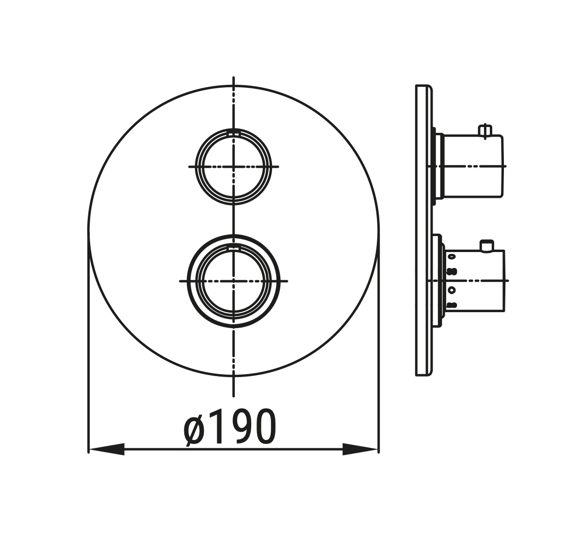 Ceramica Dolomite - disegno tecnico - R2072