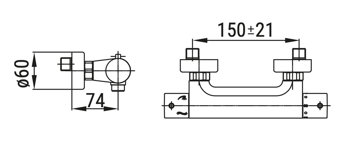 Ceramica Dolomite - disegno tecnico - R2081
