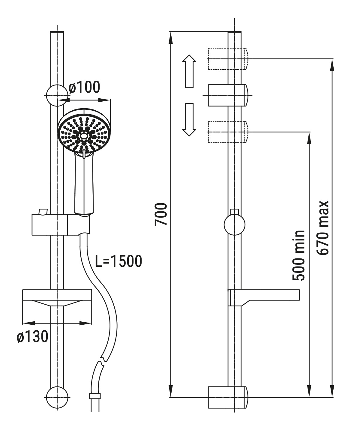 Ceramica Dolomite - disegno tecnico - R5011