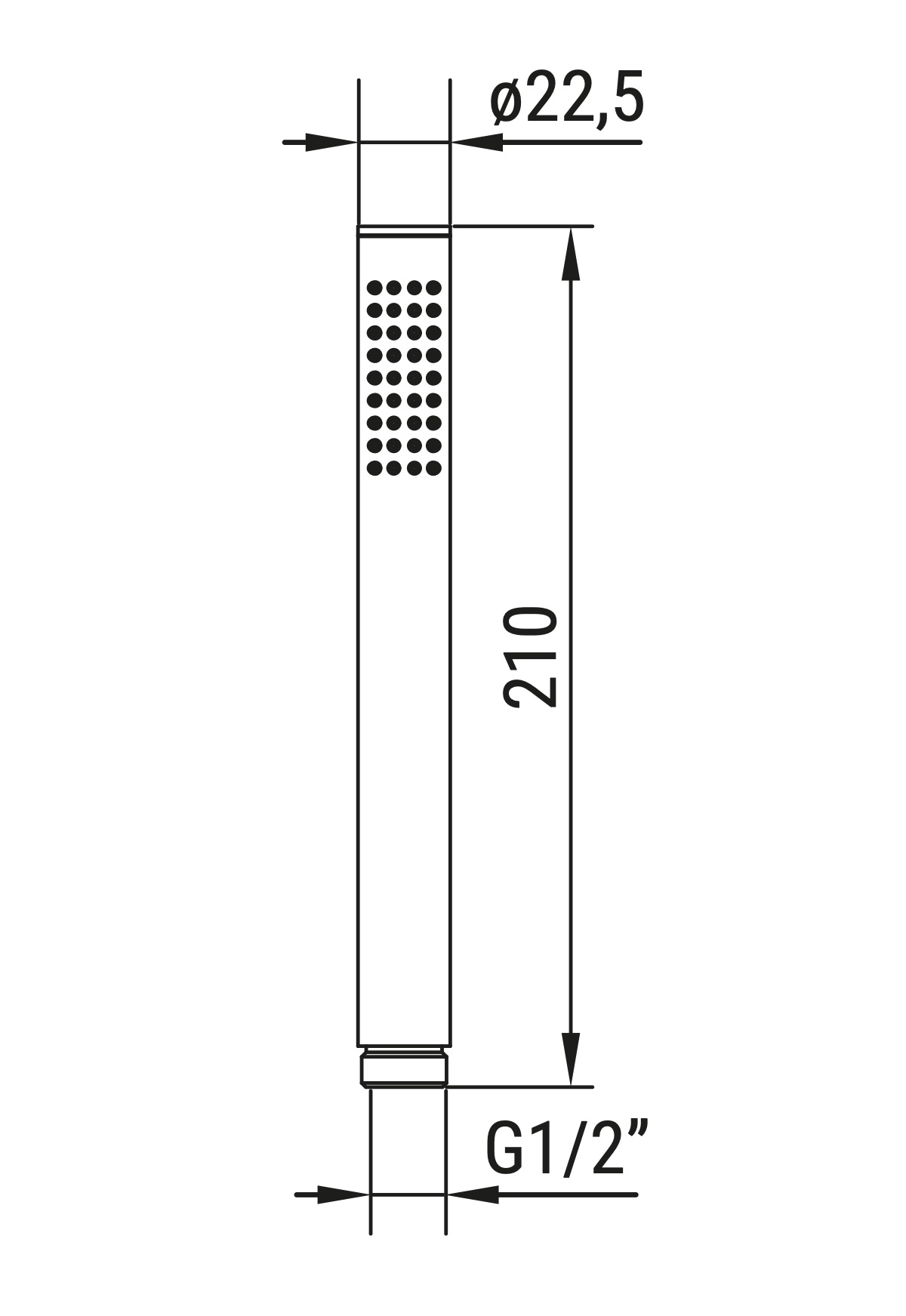 Ceramica Dolomite - disegno tecnico - VR502