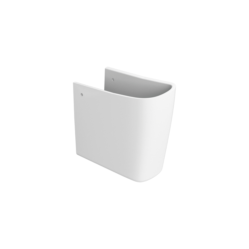 Ceramica Dolomite - accessorio D461801 - Semicolonna coprisifone in ceramica completa di fissaggio.