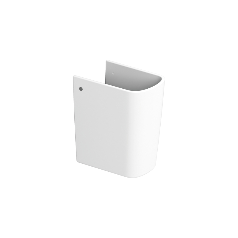 Ceramica Dolomite - accessorio D521601 - Semicolonna coprisifone in ceramica completa di fissaggio.