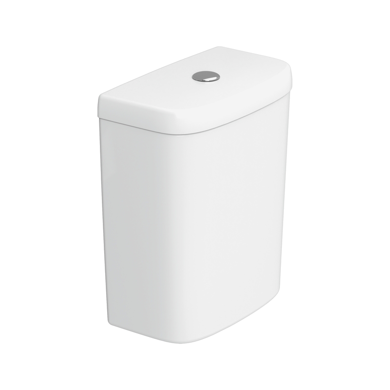 Ceramica Dolomite - accessorio D523001 - Cassetta con entrata acqua dal basso (vista frontale a sx) da completare con batteria.