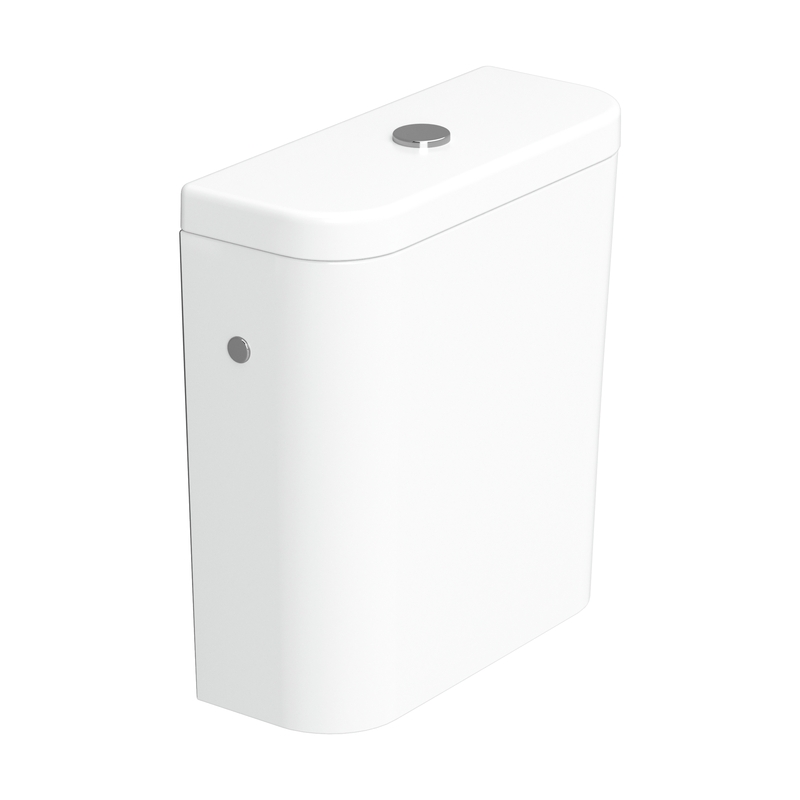 Ceramica Dolomite - accessorio D553901 - Cassetta con entrata acqua laterale dx e sx completa di batteria a doppio getto e fissaggio.