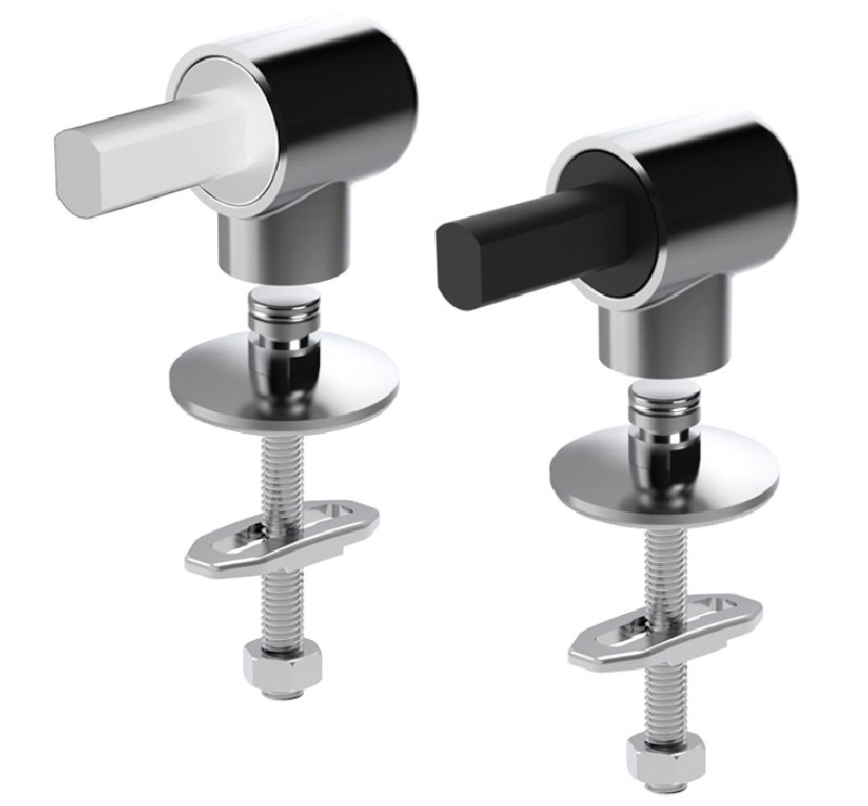 Ceramica Dolomite - accessorio VS373CR - Cerniera completa per sedile Mirto Round fissaggio horizon con chiusura rallentata.