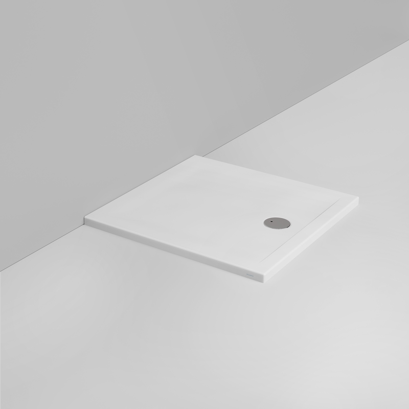 Ceramica Dolomite Piatto doccia quadrato scarico esterno H4 90×90 – Squash - Bianco opaco