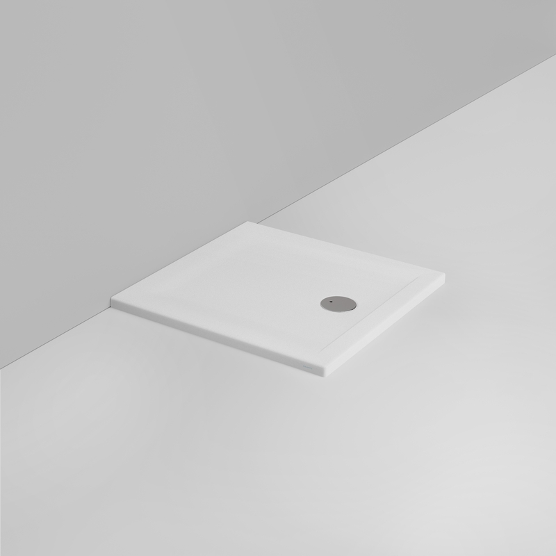 Ceramica Dolomite Piatto doccia quadrato scarico esterno H4 80×80 – Squash - Bianco opaco antiscivolo