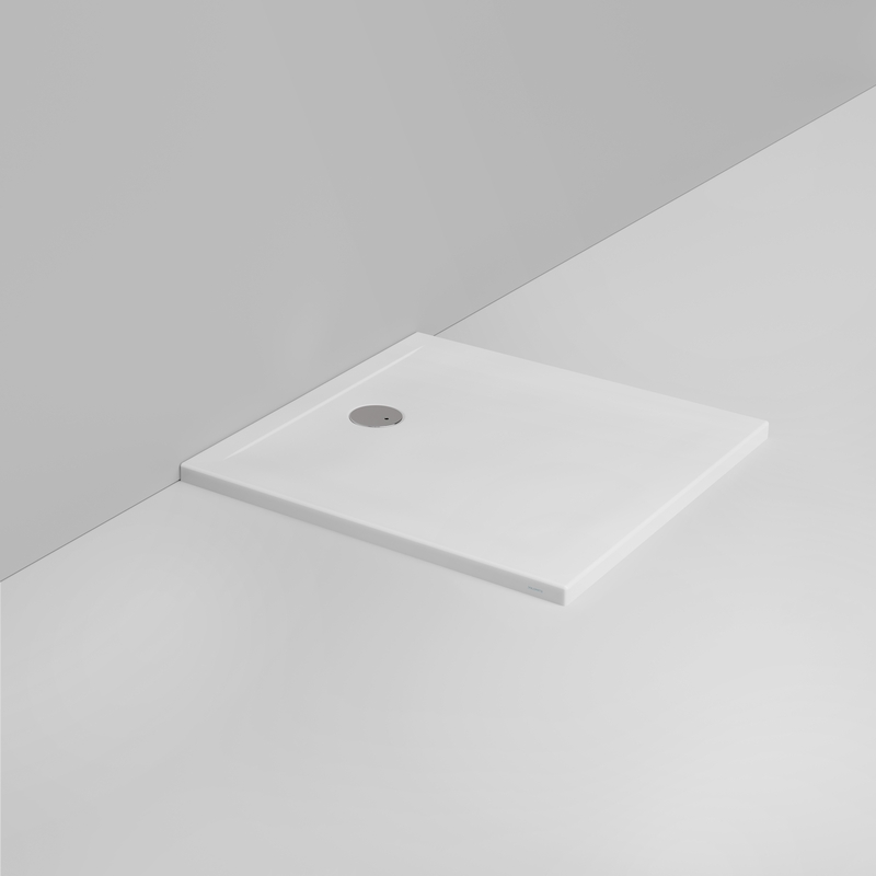 Ceramica Dolomite Piatto doccia quadrato scarico lato parete H4 90×90 – Squash - Bianco opaco