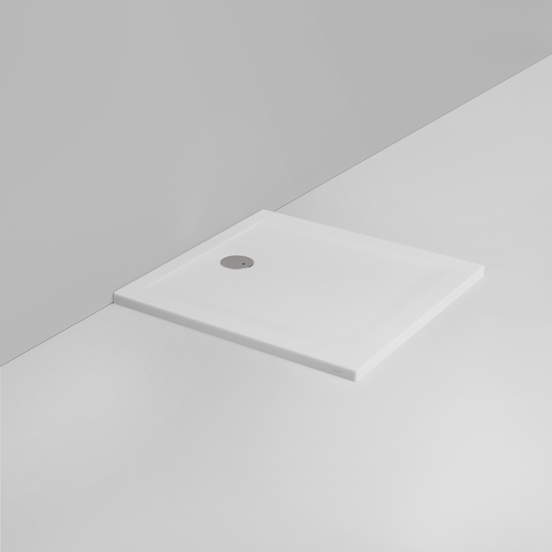 Ceramica Dolomite Piatto doccia quadrato scarico lato parete H4 90×90 – Squash - Bianco opaco antiscivolo