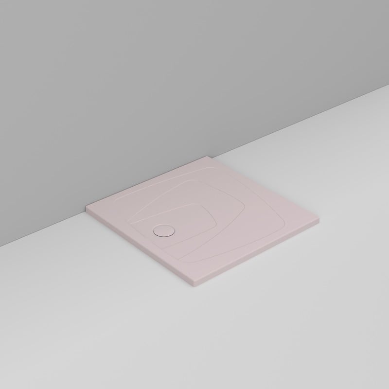 Ceramica Dolomite Piatto doccia quadrato scarico sinistro H4 90×90 – Oltre - Rosa antico