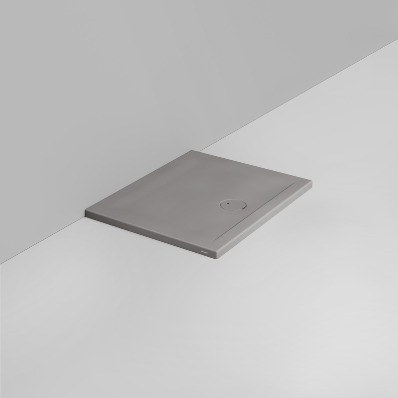Ceramica Dolomite Piatto doccia rettangolare scarico esterno H4 90×70 – Squash - Grigio cemento