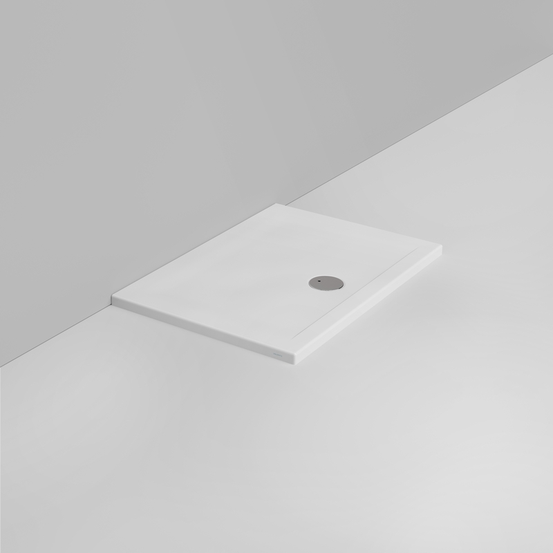 Ceramica Dolomite Piatto doccia rettangolare scarico esterno H4 100×70 – Squash - Bianco opaco