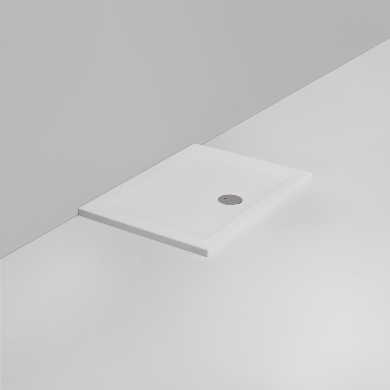 Ceramica Dolomite Piatto doccia rettangolare scarico esterno H4 100×70 – Squash - Bianco opaco antiscivolo