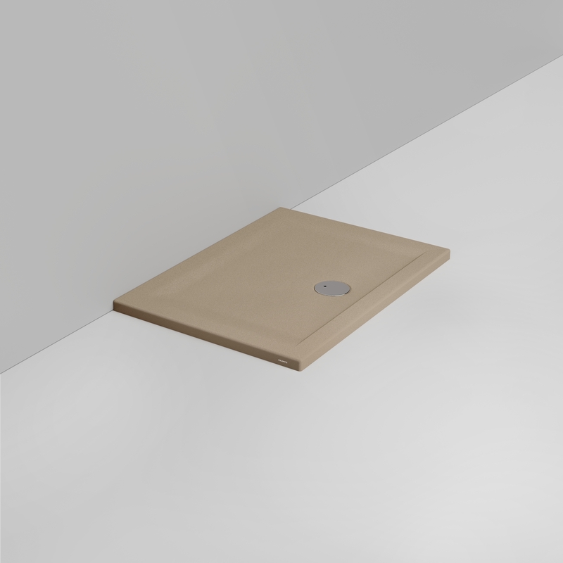 Ceramica Dolomite Piatto doccia rettangolare scarico esterno H4 100×70 – Squash - Beige naturale opaco antiscivolo