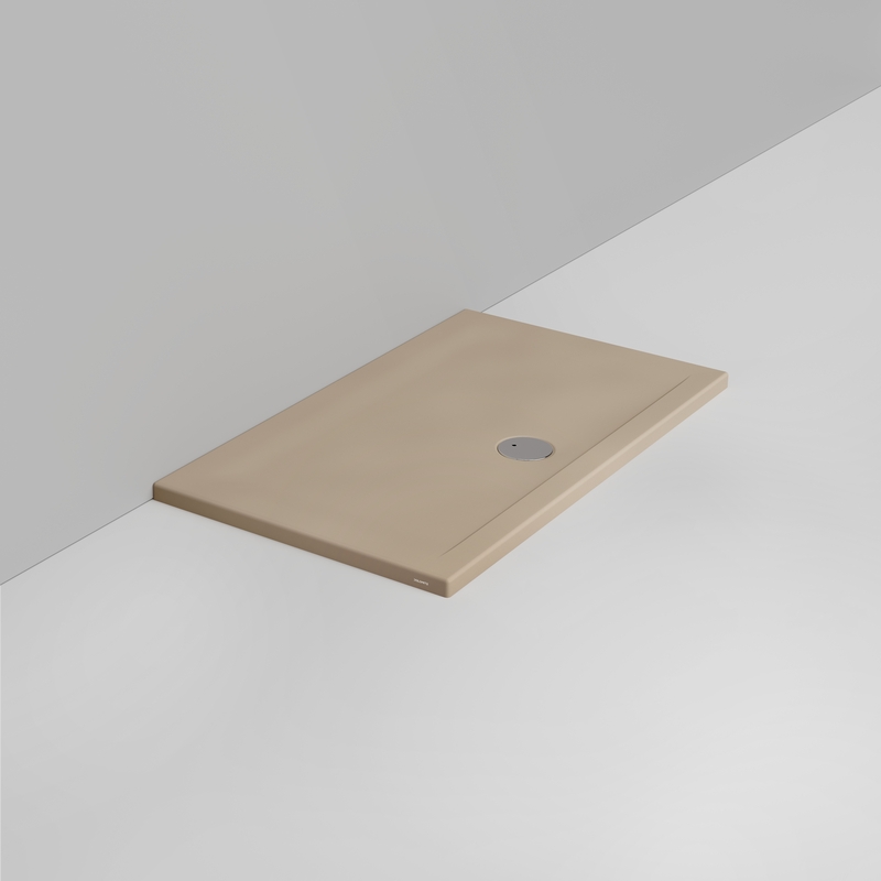 Ceramica Dolomite Piatto doccia rettangolare scarico esterno H4 120×70 – Squash - Beige naturale opaco