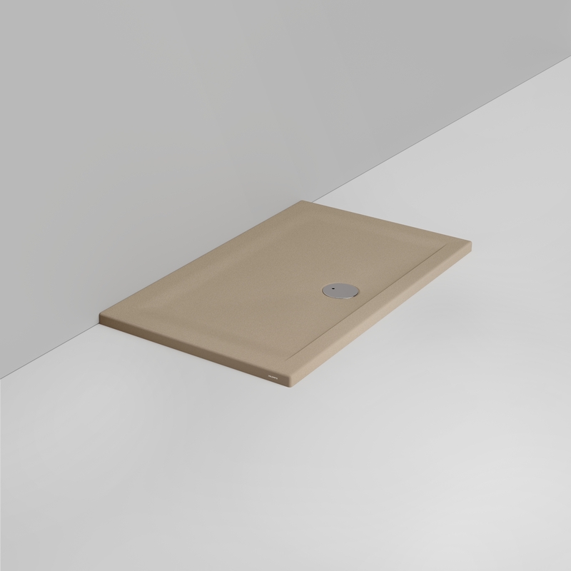 Ceramica Dolomite Piatto doccia rettangolare scarico esterno H4 120×70 – Squash - Beige naturale opaco antiscivolo