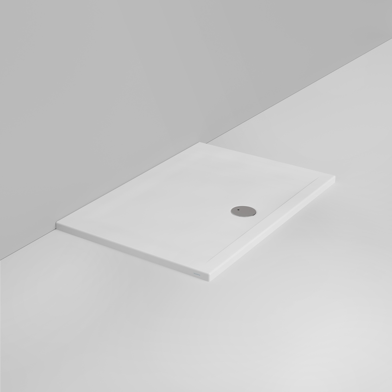 Ceramica Dolomite Piatto doccia rettangolare scarico esterno H4 120×80 – Squash - Bianco opaco