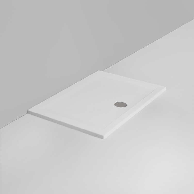 Ceramica Dolomite Piatto doccia rettangolare scarico esterno H4 120×80 – Squash - Bianco opaco antiscivolo