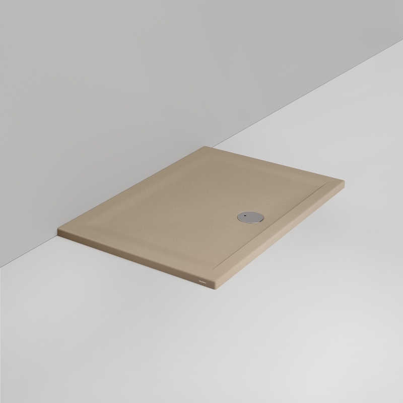 Ceramica Dolomite Piatto doccia rettangolare scarico esterno H4 120×80 – Squash - Beige naturale opaco antiscivolo